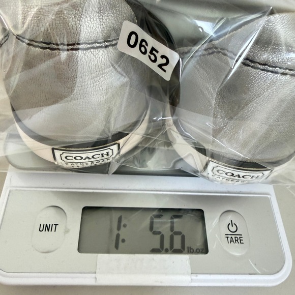 Coach VTG Barrett Black Canvas Signature Graphic Sneakers Silver Trim W 8 B - Picture 9 of 9